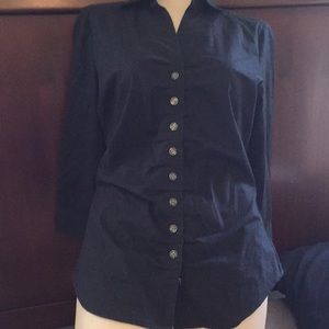 NYCO black button down fitted Sz. S